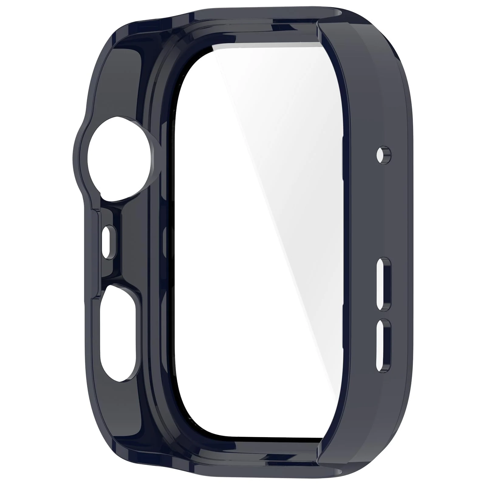 DL3 Mobilak Case Compatible with Huawei Watch Fit 4 Pro, Full Coverage Slim Hard Case Protective Bumper Built-in Tempered Glass Screen Protector Shell for Huawei Watch Fit 4 Pro - Blue