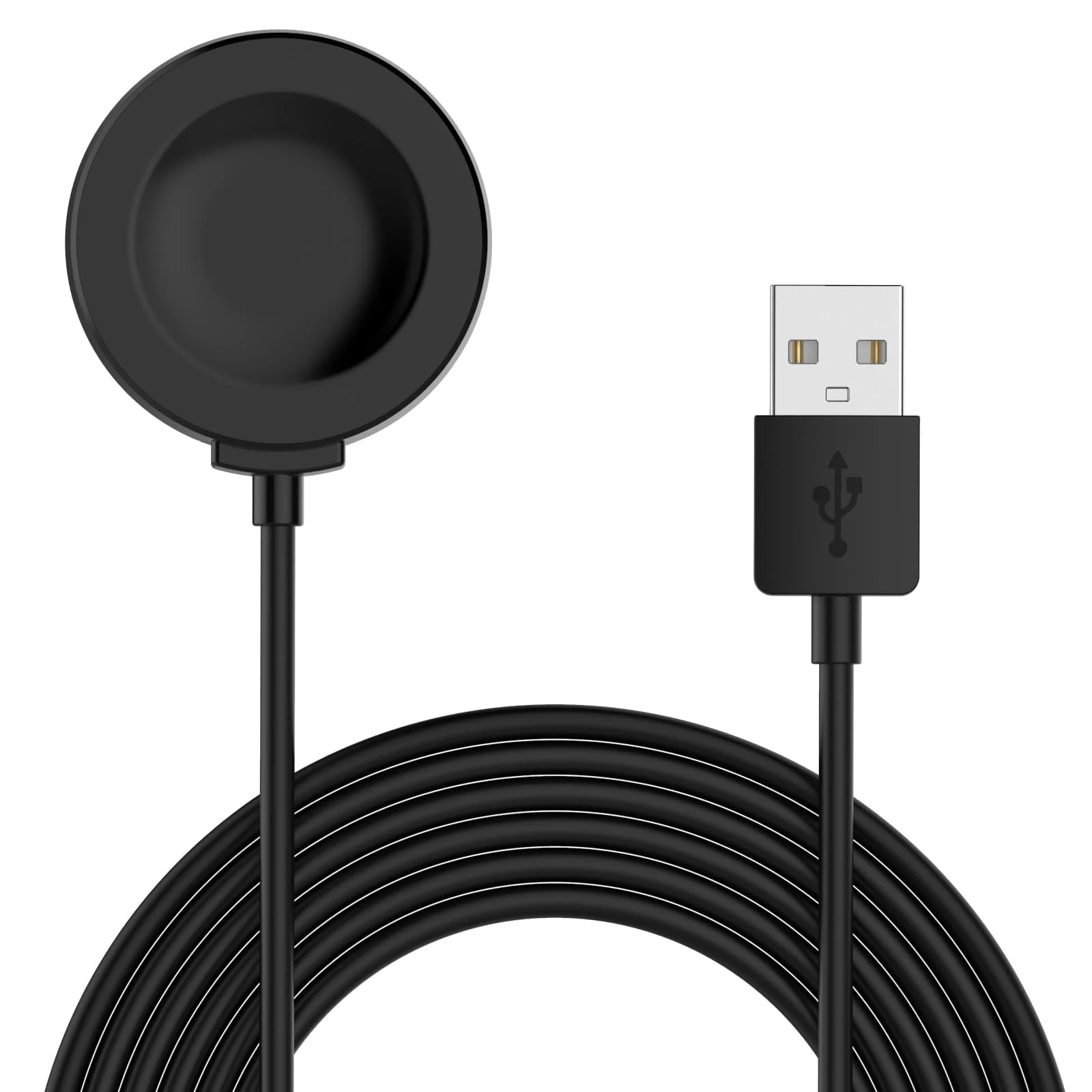 DL3 Mobilak Magnetic Charger Compatible with Huawei Watch GT5/GT4/GT3/GT3 Pro/GT3 SE/GT2 Pro/Watch 4/4 Pro/Watch3/3 Pro/GT Runner, Portable Charger Dock with a Separate 100 cm Charging Cable Cord - Black