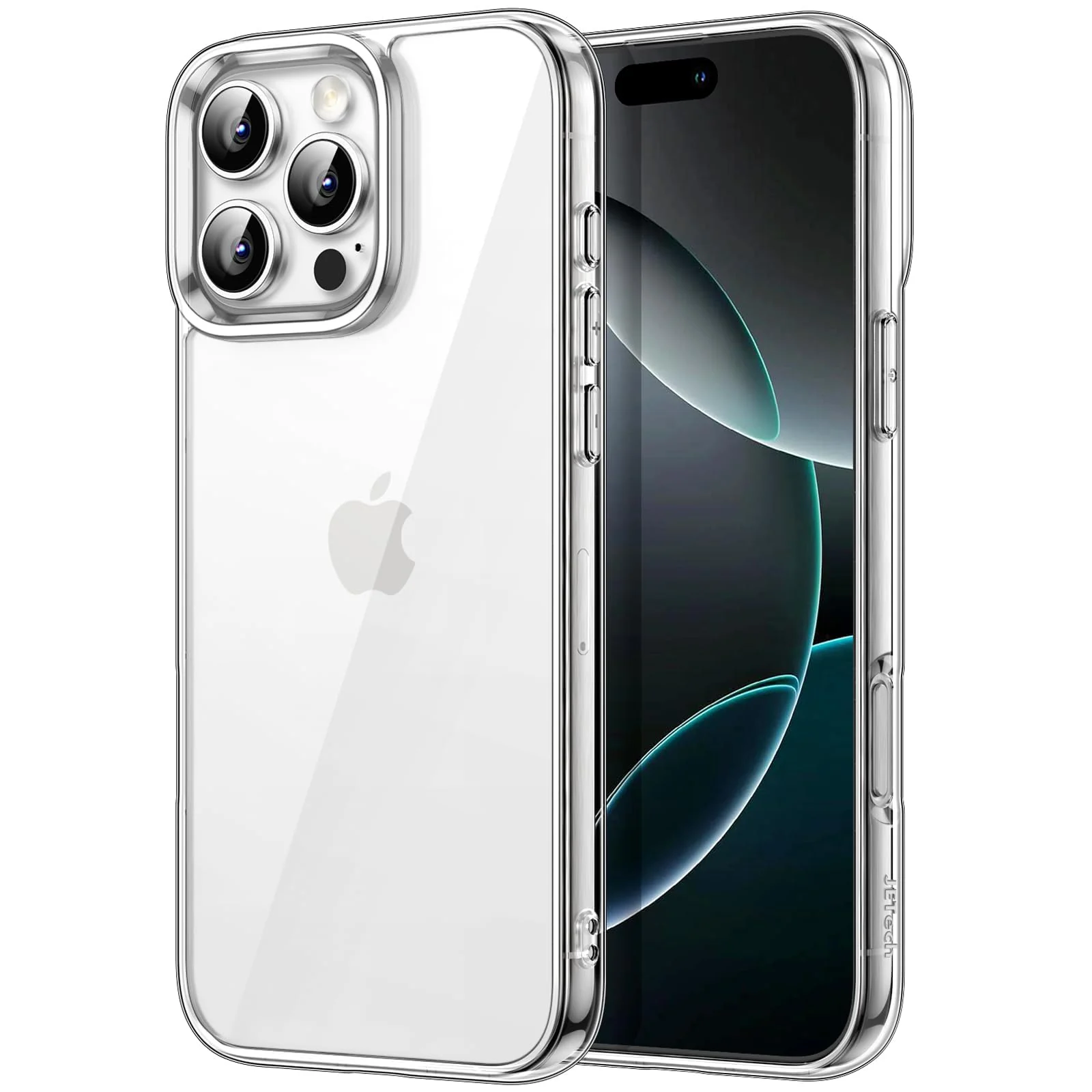 DL3 Mobilak Clear TPU Protective Case for iPhone 16 Pro with Camera Protection and Shockproof Design - Clear