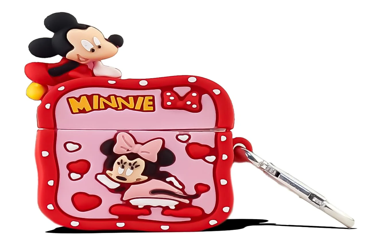 DL3 Mobilak Compatible with AirPods Pro 2/1 Gen Case Soft Silicone Shockproof Cover for Apple iPod Pro 2nd/1st Generation, New 3D Cute Cartoon Creative Fun Case with Keychain Design - Style 31