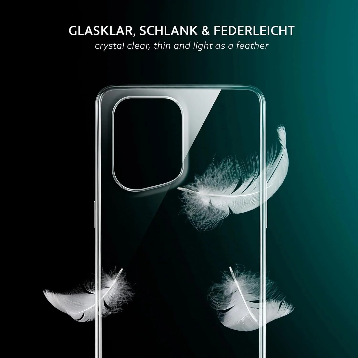 DL3 Mobilak Case Compatible with OPPO Find X5 Case Crystal Soft TPU Gel Case Flexible Silicone Anti-Scratch TPU Cover - Clear