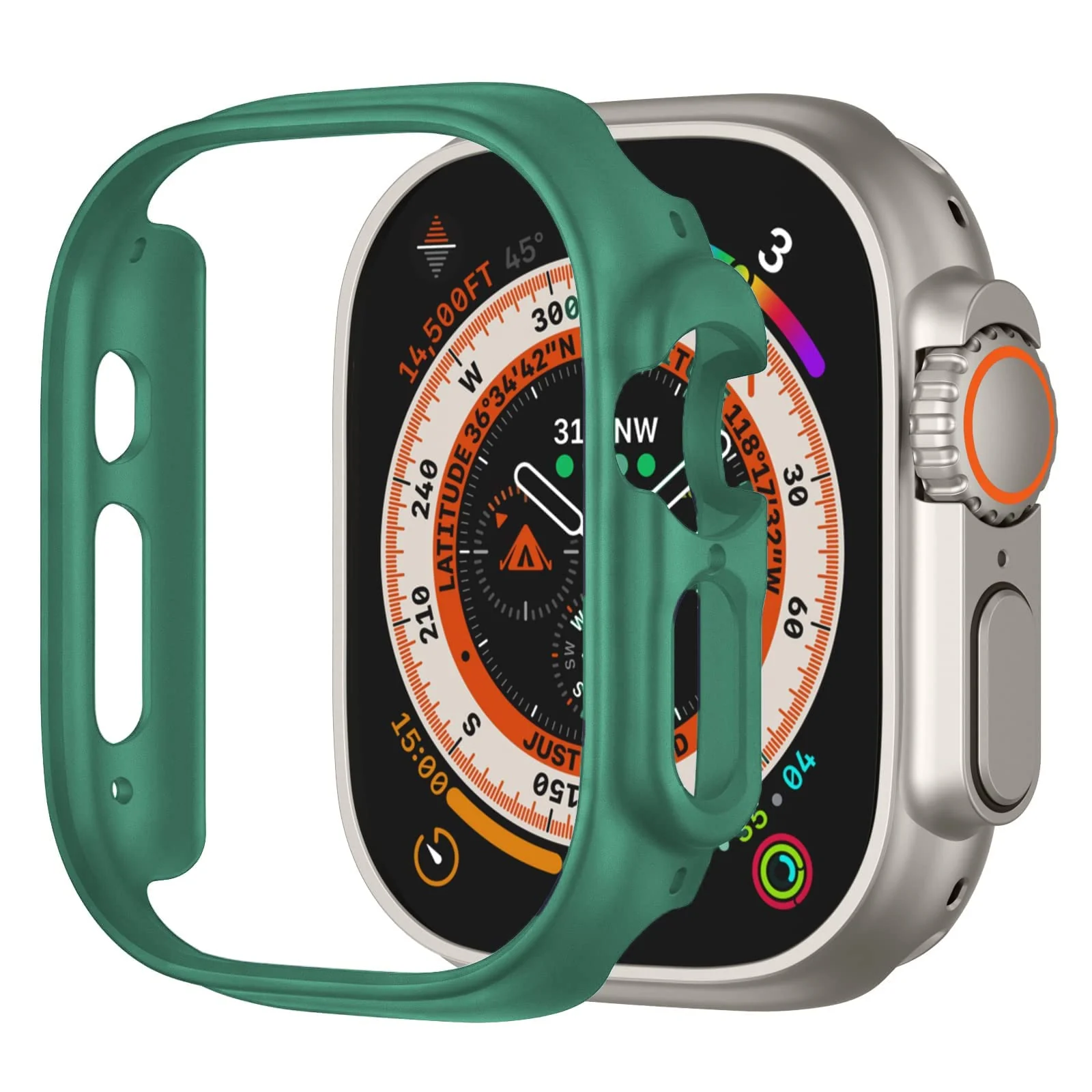 Apple Watch Ultra — DL3 Mobilak Compatible For Apple Watch Ultra Case 49mm, Shockproof Ultra-Thin Hard PC Bumper Case All-Around Edge Protective Cover Frame[NO Screen Protector] for iWatch Accessories