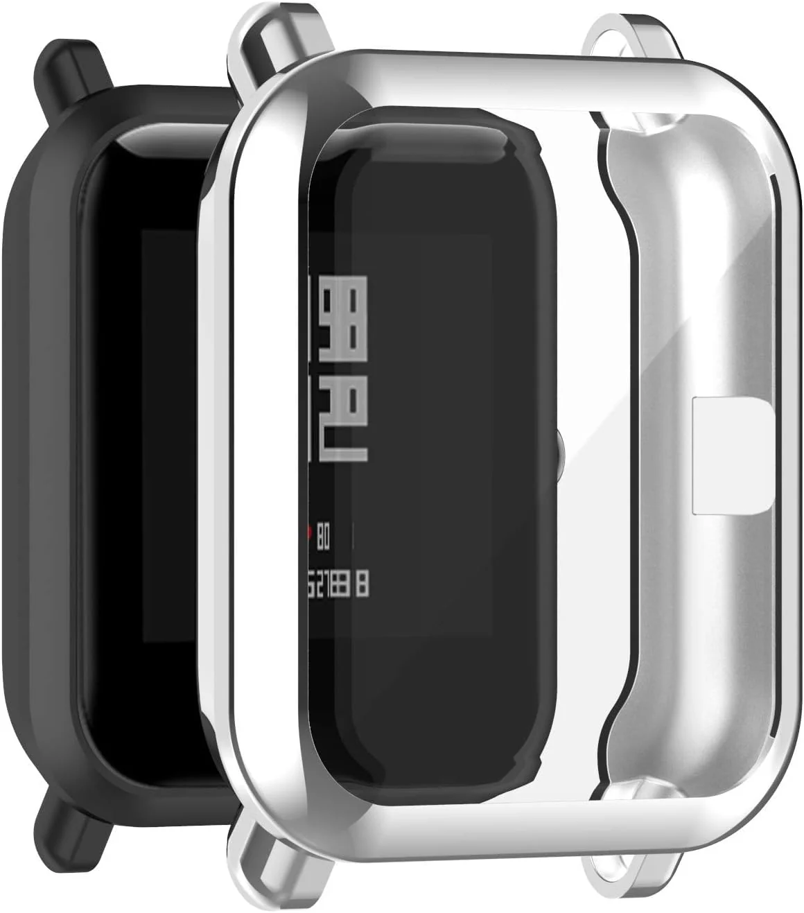 DL3 Mobilak Case Compatible with Amazfit GTS 2 Mini/Bip U Pro/Bip S/Bip Lite Case All-Around Screen Protector Watch Soft TPU Shockproof Cover Slim Guard Thin Bumper Shell Protector