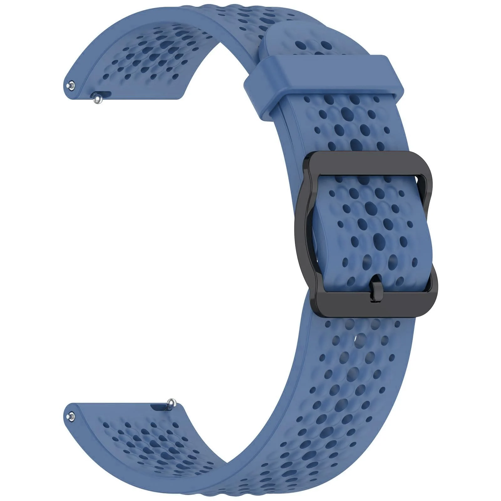 DL3 Mobilak 22 mm Silicone Breathable Sport Bracelet For Xiaomi Redmi Watch 5 Active/Redmi Watch 5 Lite Strap, 22mm Adjustable Armband Watchbands Quick Wristband Watch Strap Bands - Star Blue