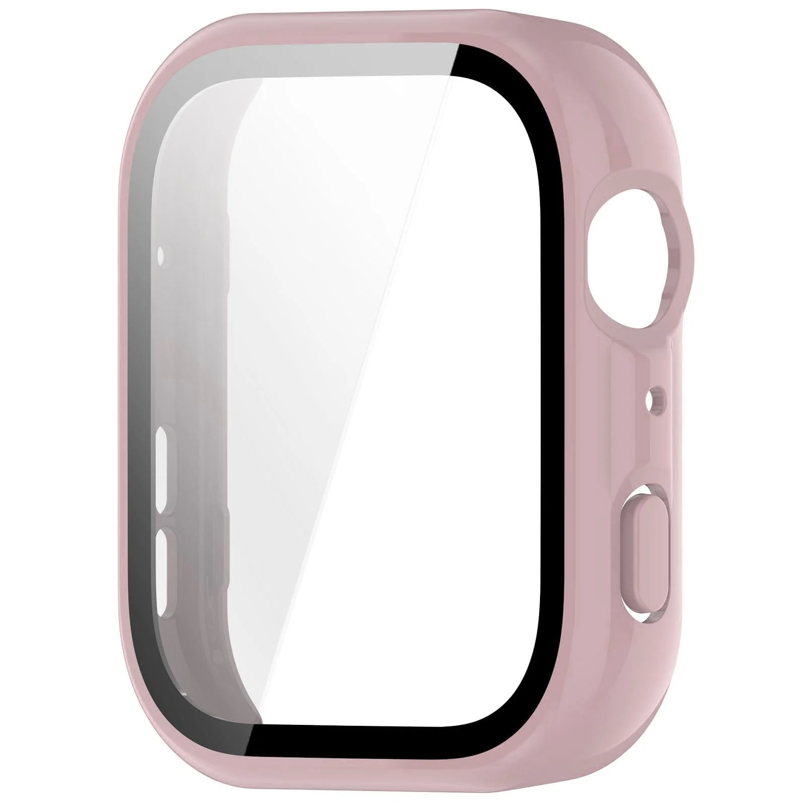 DL3 MOBILAK Full-Coverage Watch Case with Tempered Glass for Huawei Watch Fit 5, Pink