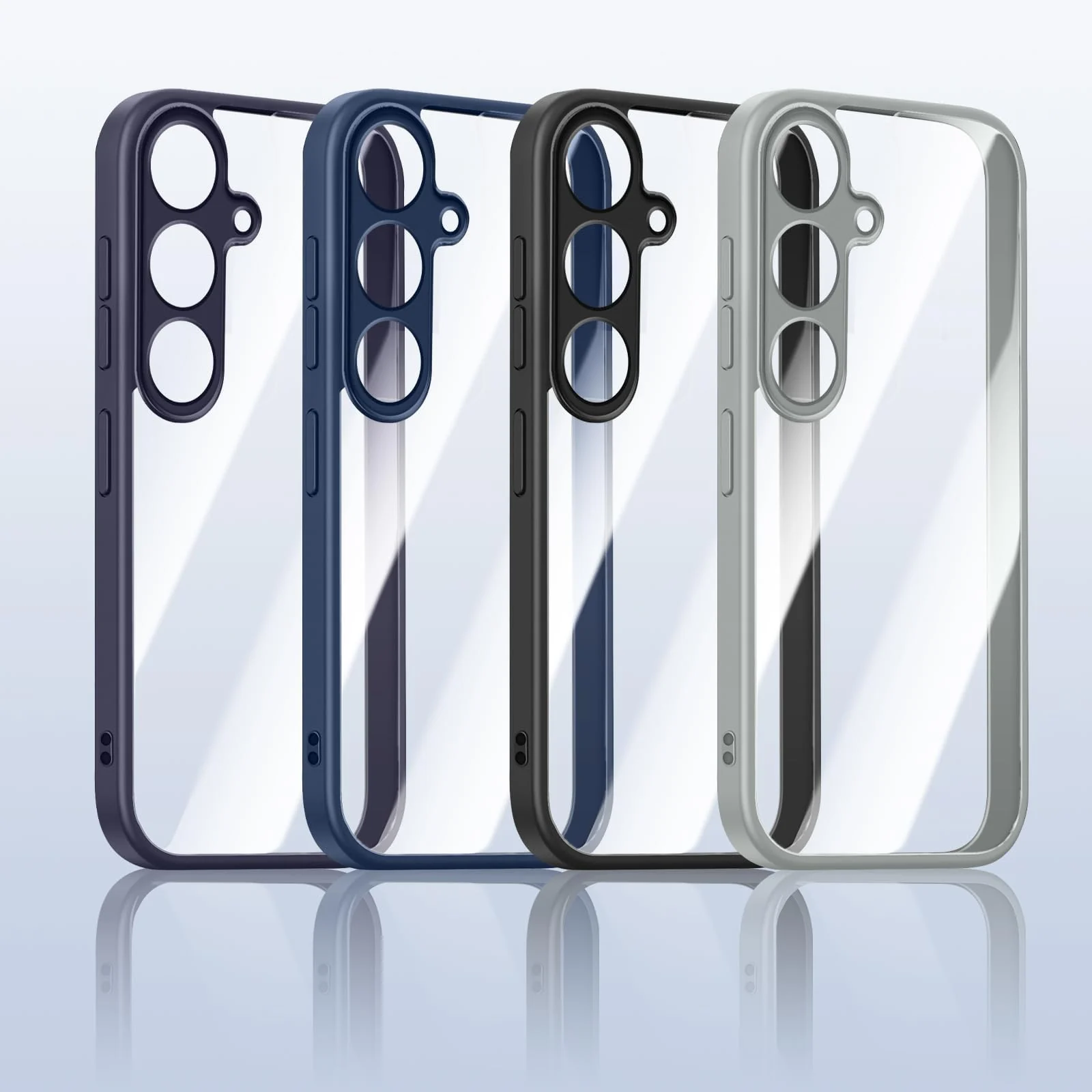 DL3 Mobilak Clear Protective Case for Samsung Galaxy A35 5G - Gray