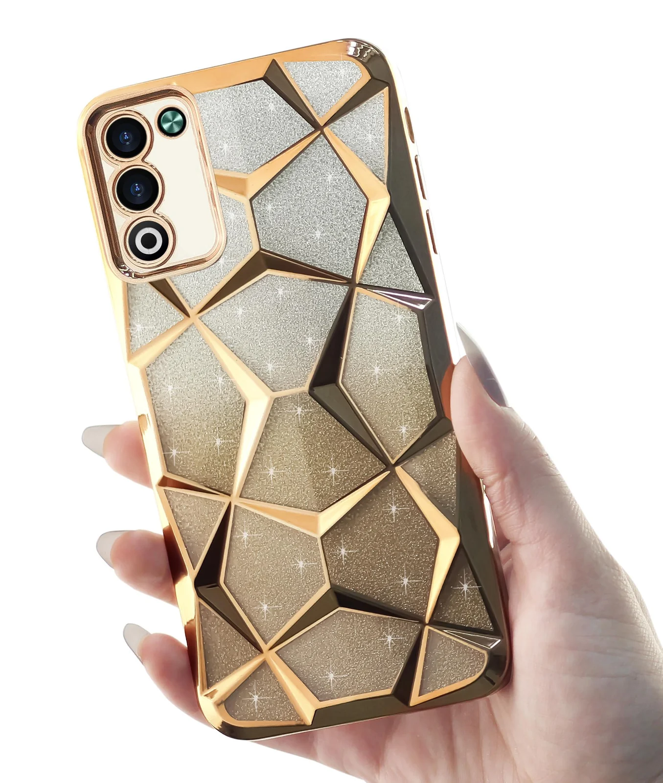 DL3 MOBILAK Gradient Glitter TPU Phone Case for OPPO A5 4G