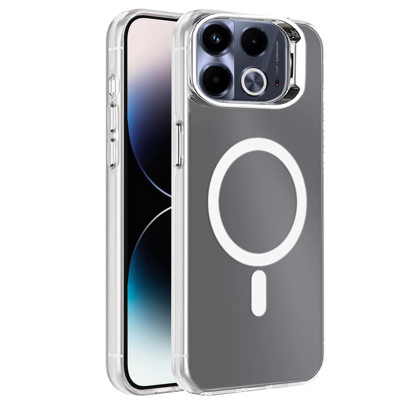 DL3 Mobilak Case For Infinix Note 40 4G Case Crystal [Not Compatible with MagSafe] Soft TPU Gel Case Flexible Silicone Anti-Scratch TPU Cover - Clear