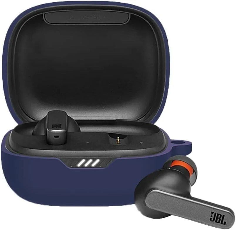 DL3 Mobilak Silicone Case Compatible with JBL Wave 300 TWS Earbuds, Soft Silicone Protective Case Cover, Shockproof Sleeve with Carabiner For JBL Wave 300 TWS - Green