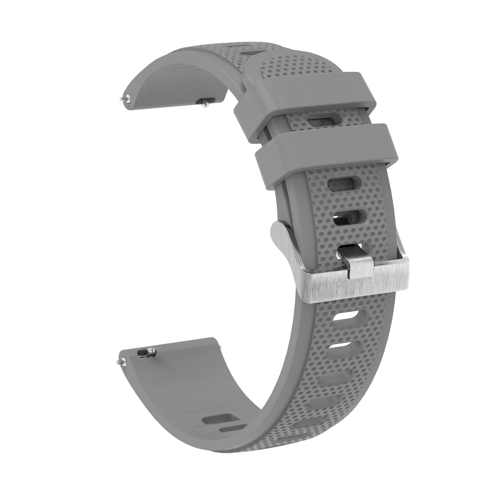 DL3 Mobilak Silicone Buckle Band 22MM Strap For Xiaomi Redmi Watch 5 Active/5 Lite/Samsung Galaxy Watch 3 45mm/Watch 46mm/Gear S3/For Huawei watch GT5 GT4 GT3 GT2 GT 46MM/GT2E/GT2 Pro/GT 3 Pro/GT5 Pro - A.Gray