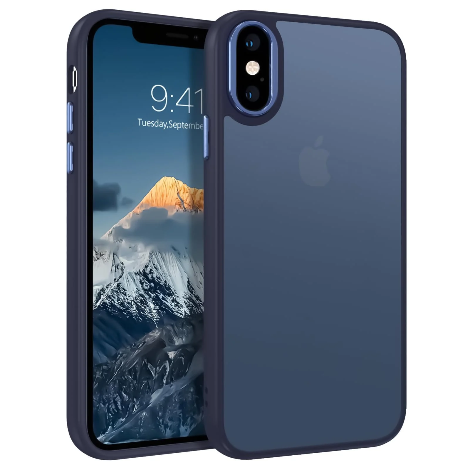 Dl3 Mobilak Case for iPhone XS Max Case Magnetic Translucent Matte Phone Cases Thin Slim Fit Shockproof Bumper Protective Cover for Women Men Girls (Black)