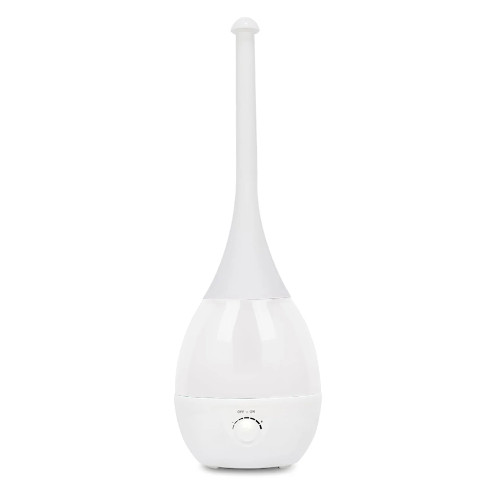 Mobigon 2.6 Litres Humidifier for Room, Cool Mist Ultrasonic Humidifier/Essential Oil Diffuser, Super Quiet 360°Nozzle, Colorful Change, Auto Shut Off&UV Light&, Lasts Up to 24 Hours - A. White