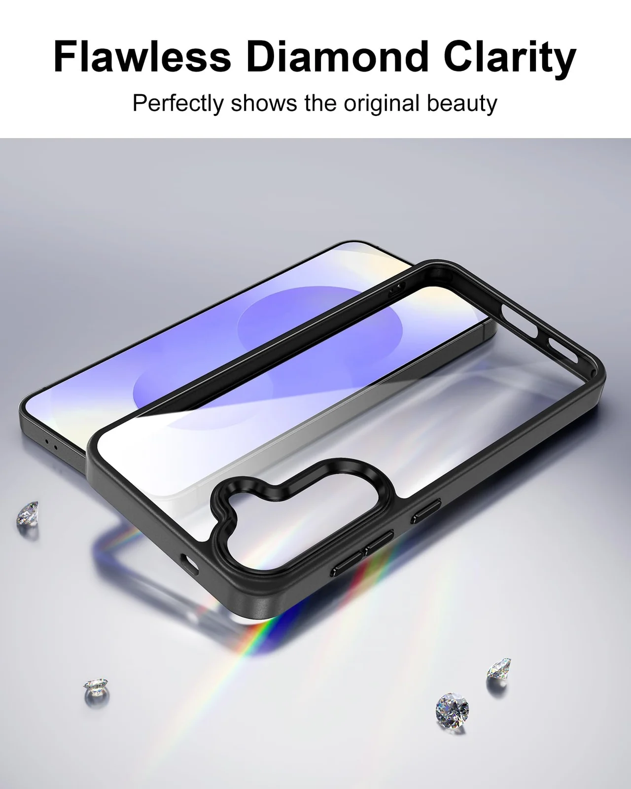 DL3 Mobilak Compatible with Samsung Galaxy S25+ Plus 6.7-Inch Case, Military-Grade Shockproof Anti-Yellowing, Supports Wireless Charging, Slim Protective Phone Case Full Bumper Cover - Black