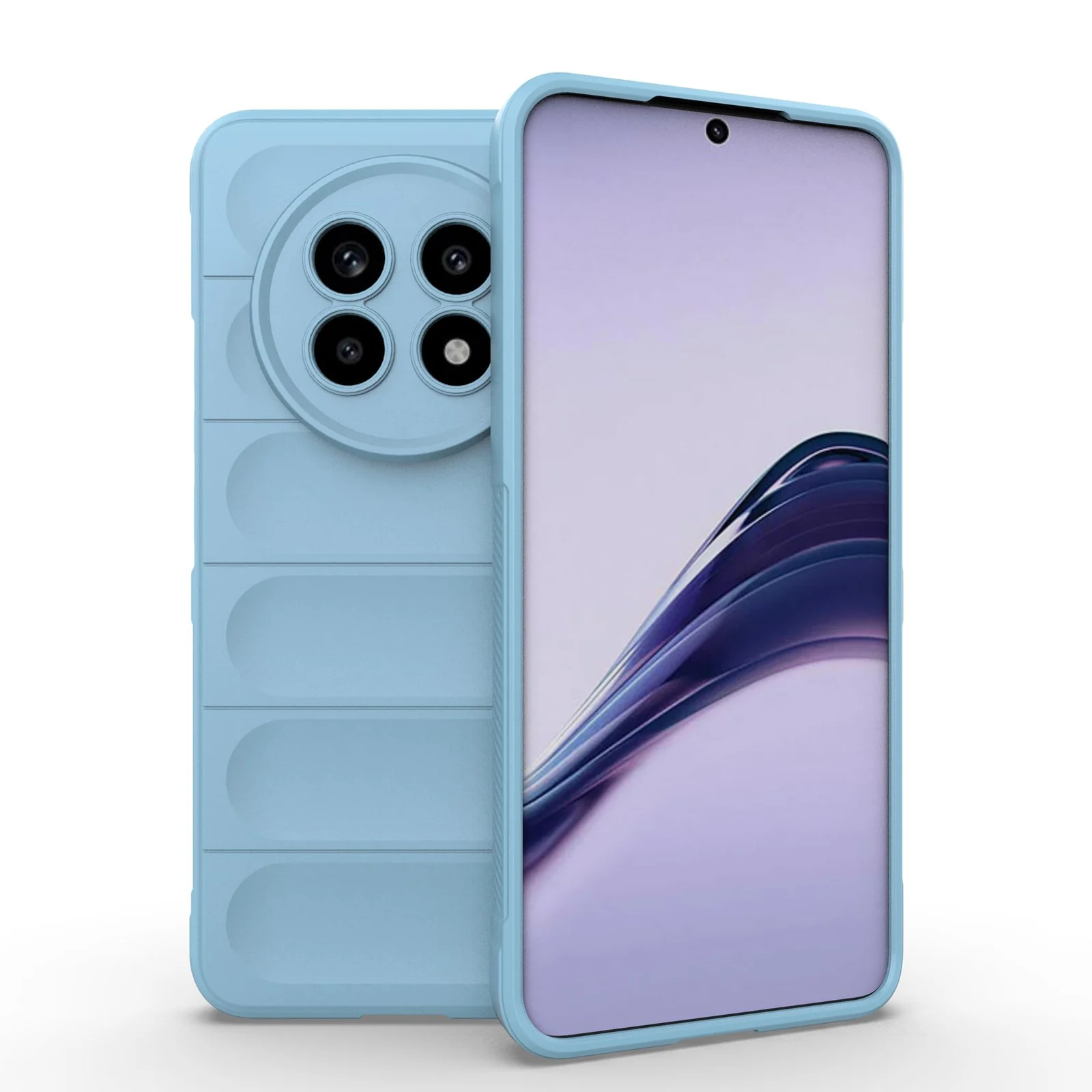 DL3 Mobilak Flexible Silicone and TPU Protective Case with Camera Protection for realme 13 Pro / realme 13 Pro Plus 5G - Baby Blue