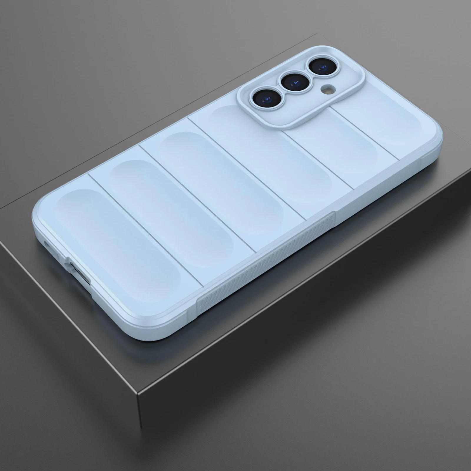 DL3 Mobilak Soft Silicone Protective Case for Samsung Galaxy S23 FE 5G with Camera Protection and Shockproof Design - Baby Blue