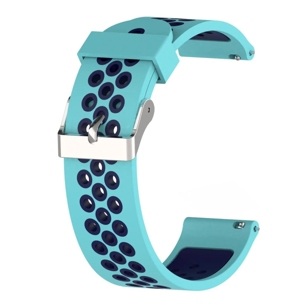 DL3 Mobilak Silicone Sport Band 22MM Xiaomi Redmi Watch 5 Active/5 Lite/Samsung Galaxy Watch 46mm/Watch 3 45mm/Gear S3/Huawei watch (GT6 GT5 GT4 GT3 GT2 GT 46MM)/GT2E/GT5 Pro/GT 6 Pro/Amazfit GTR 3/4 - Cyan Blue