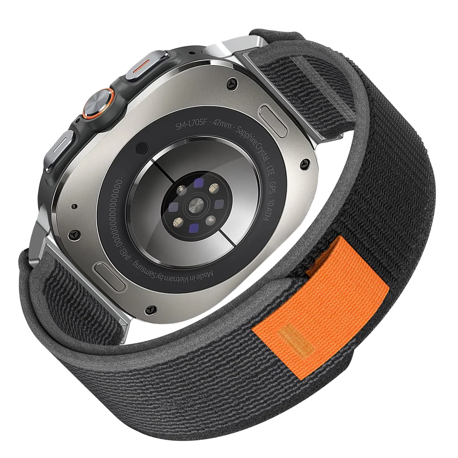 Samsung Galaxy Watch ultra 47MM / One Click Trail Loop for — DL3 Mobilak For Samsung Galaxy Watch ultra Strap 47mm, One Click Trail Loop Strap for Men Women, Soft Nylon Sport Loop Elastic Replacement Wristband for Galaxy Watch 7 Ultra