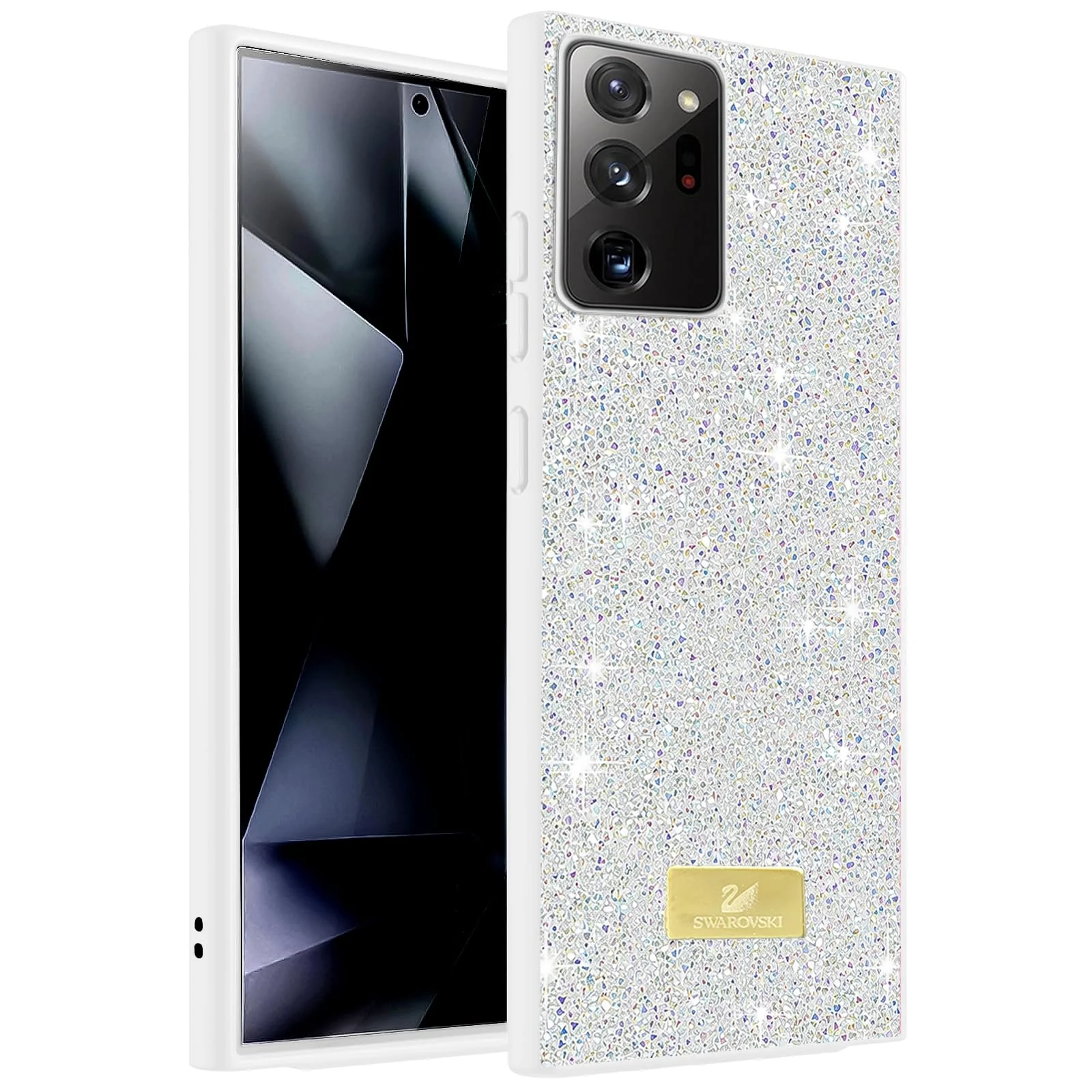 Case For Samsung Galaxy Note 20 Ultra Case Glitter, Sparkle Diamond Crystal Bling Case with Bling, Ultra Thin Lightweight Full Body Shockproof Anti-Scratch Protective Cover - Black
