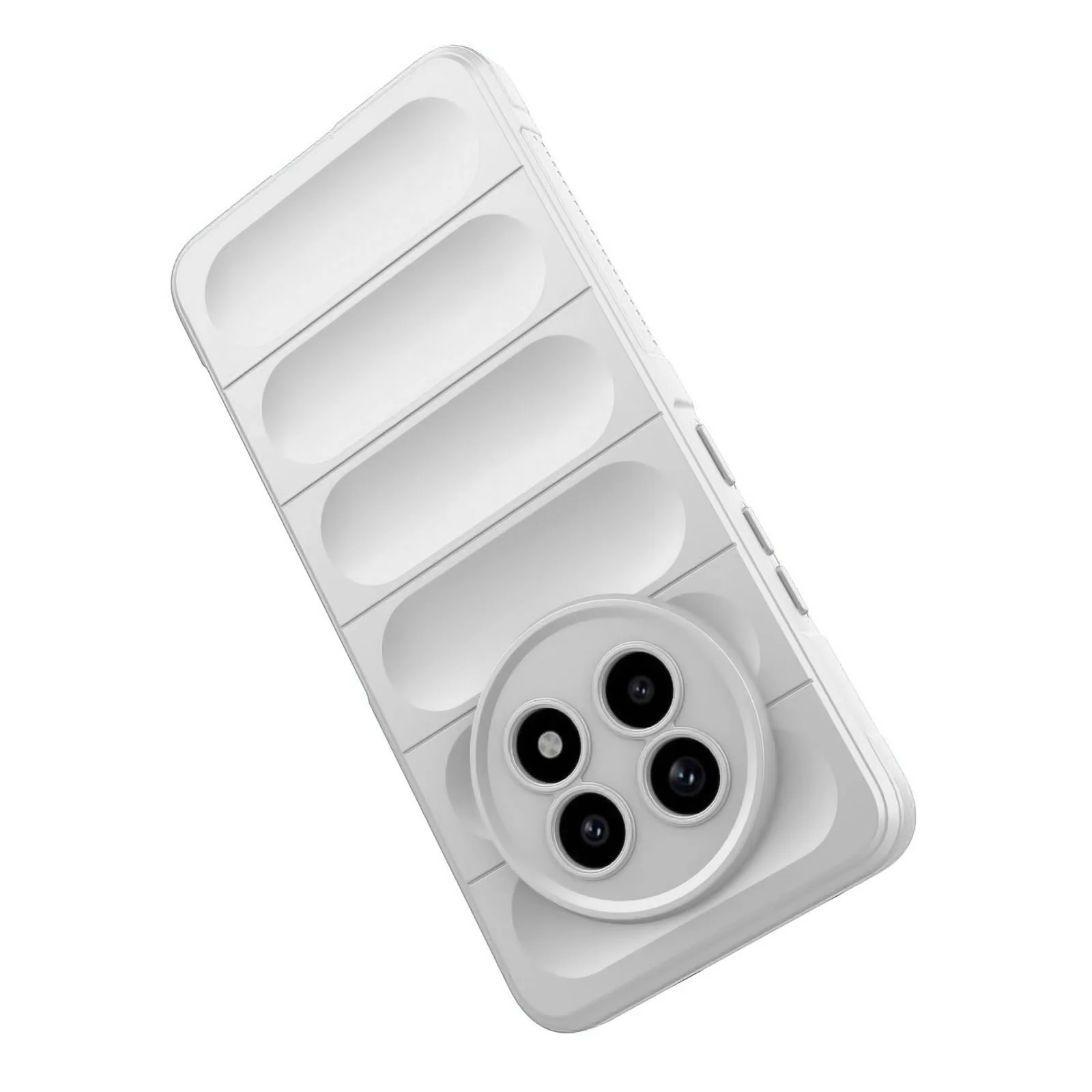 DL3 Mobilak Flexible Silicone and TPU Protective Case with Camera Protection for realme 13 Pro / realme 13 Pro Plus 5G - White