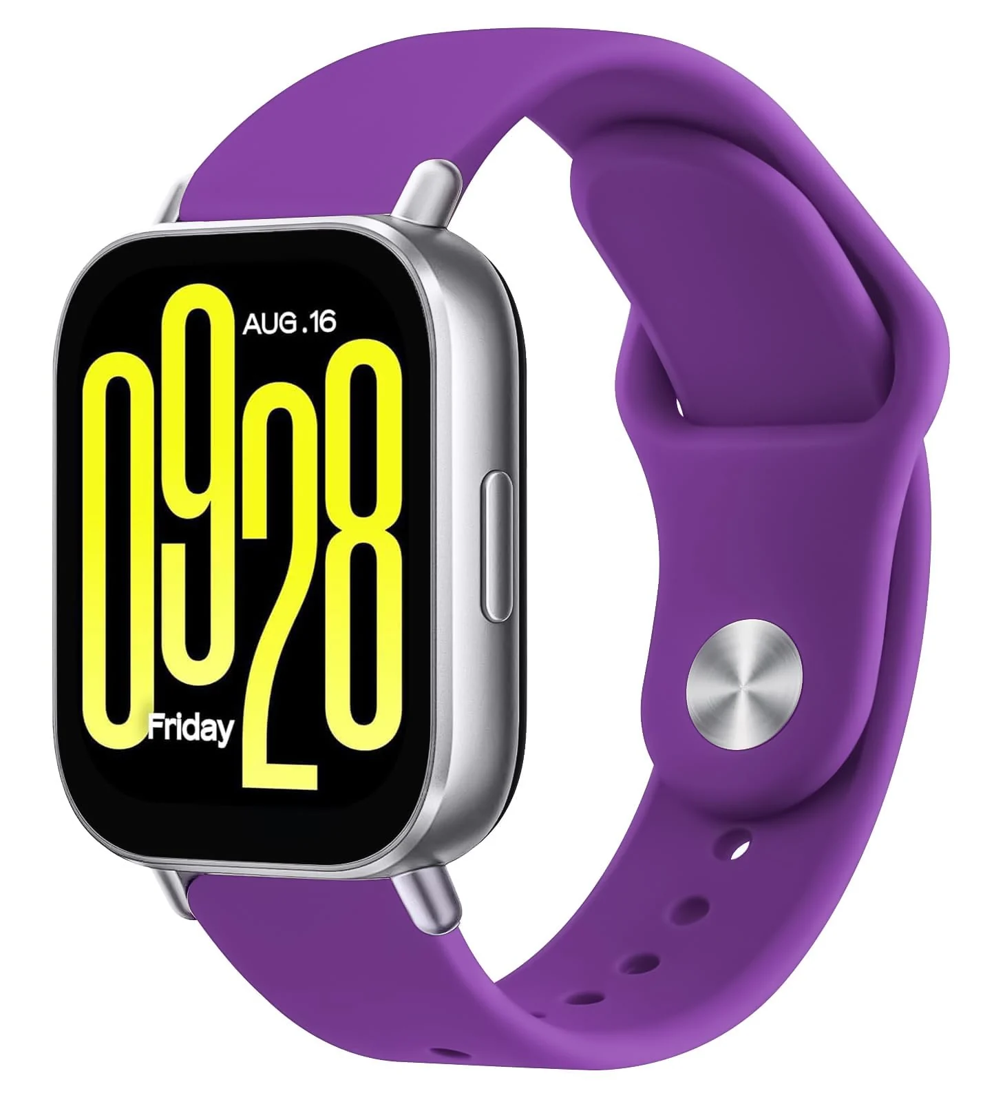 DL3 Mobilak Straps Compatible with Xiaomi Redmi Watch 5 Active/Redmi Watch 5 Lite Bracelets for Men Women, 22mm Soft Silicone Strap, Waterproof Adjustable Band Sports Replacement - Purple
