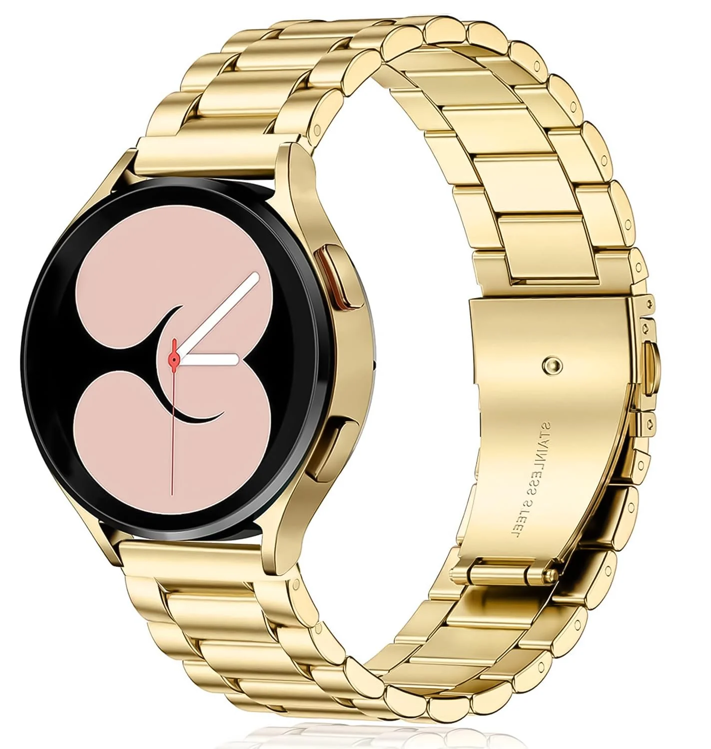 DL3 Mobilak Strap Metal 22MM Bands For Samsung galaxy watch3 45mm /galaxy 46mm/Gear S3/Huawei watch GT3 46MM/GT2E/GT2 Pro/GT GT2 46MM/Magic Watch2 46mm/Amazfit GTR 2/2e/3/3pro/4 - Black