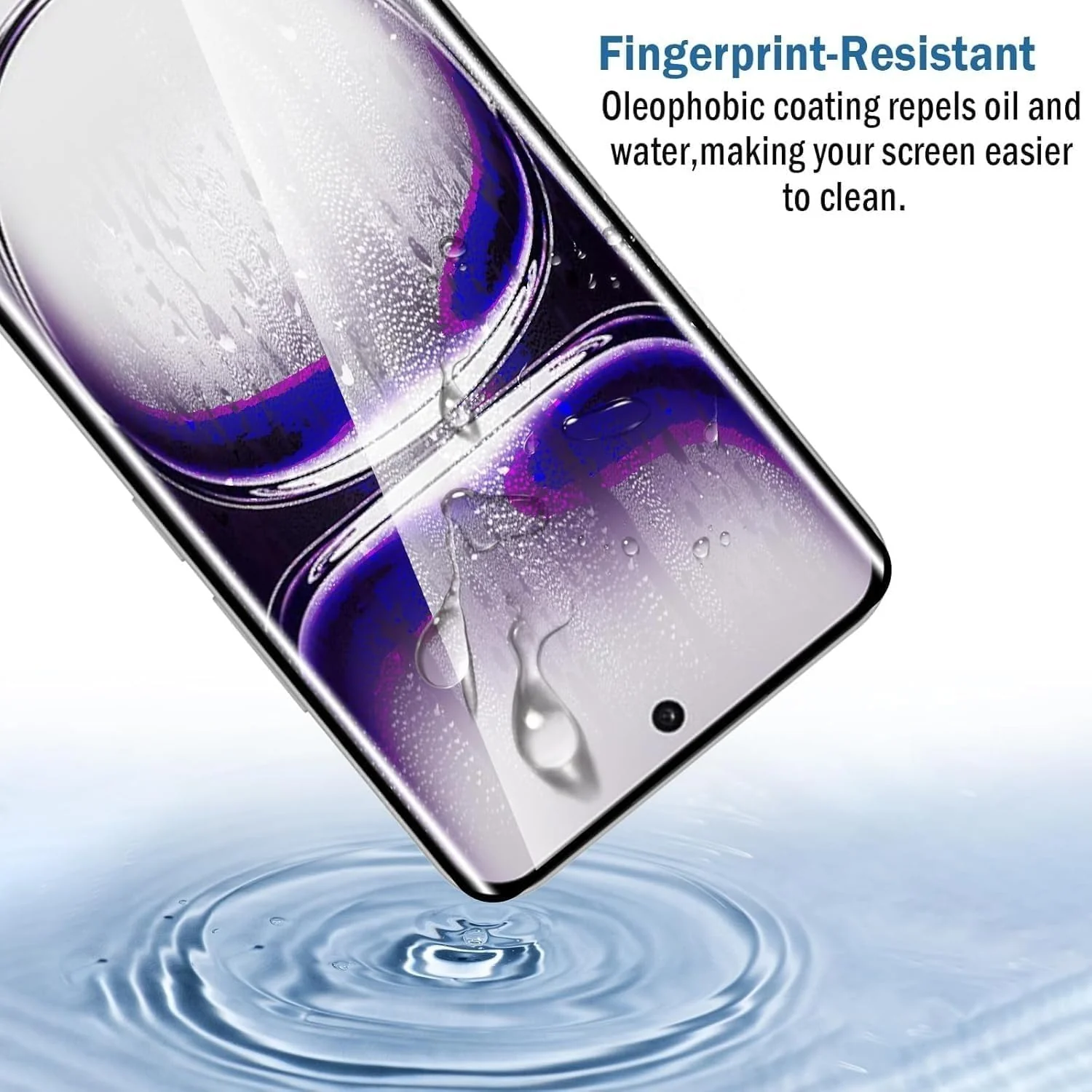 DL3 Mobilak 5D Full Glass Screen Protector For OPPO Reno 12 Pro. Black Frame - Clear