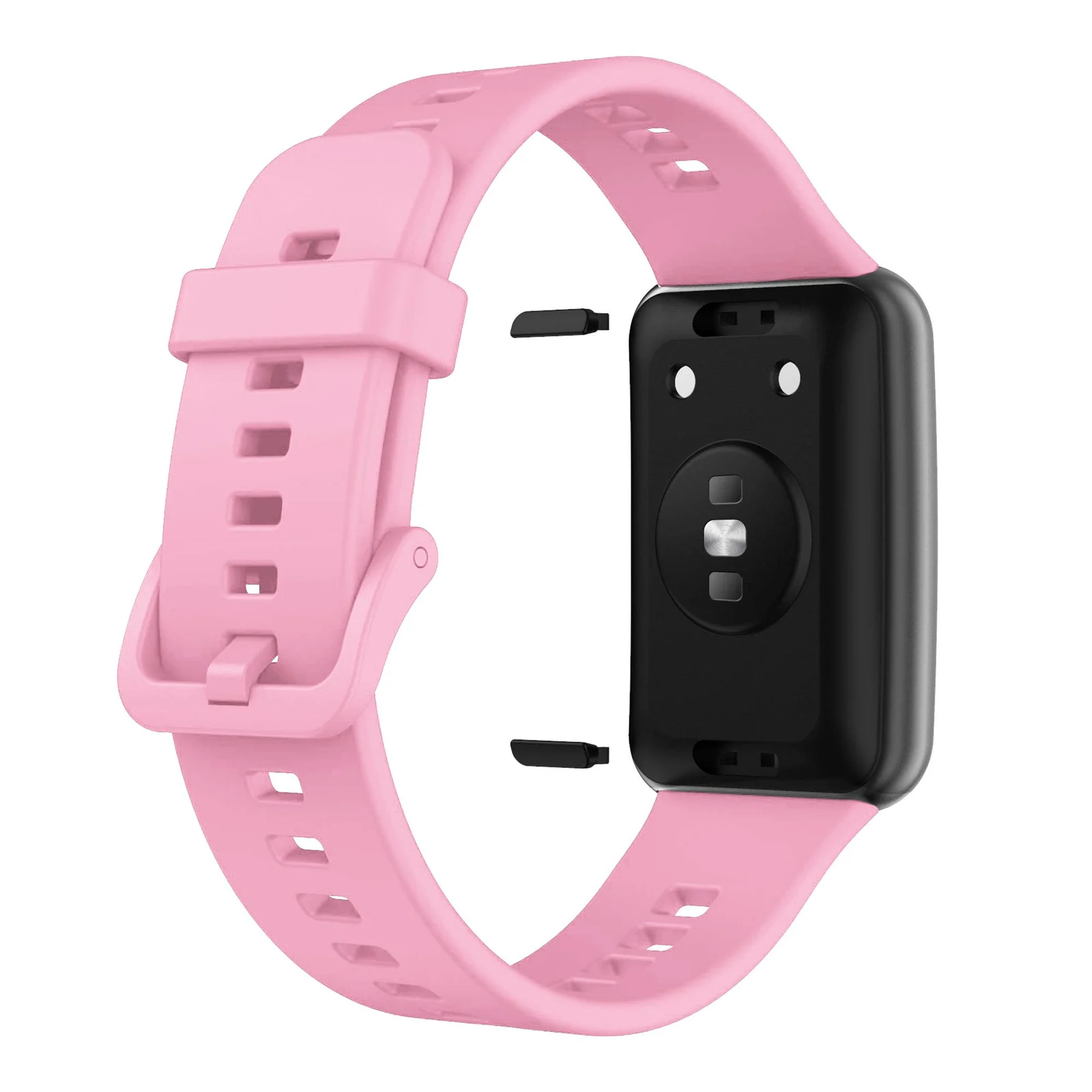 DL3 Mobilak Silicone Strap for Huawei Watch Fit, Soft Band Ultra-Light Waterproof Durable Adjustable Replacement Wristband - Pink