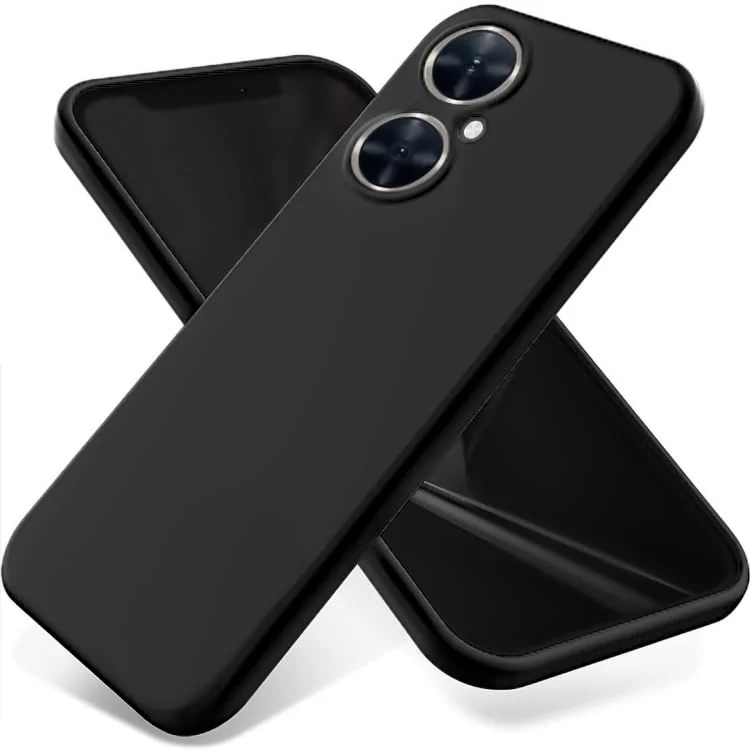DL3 Mobilak Huawei nova 11i Case, Soft Flexible Silicone Gel Rubber Bumper Cover, Full Body Shockproof Protective Phone Case - Black