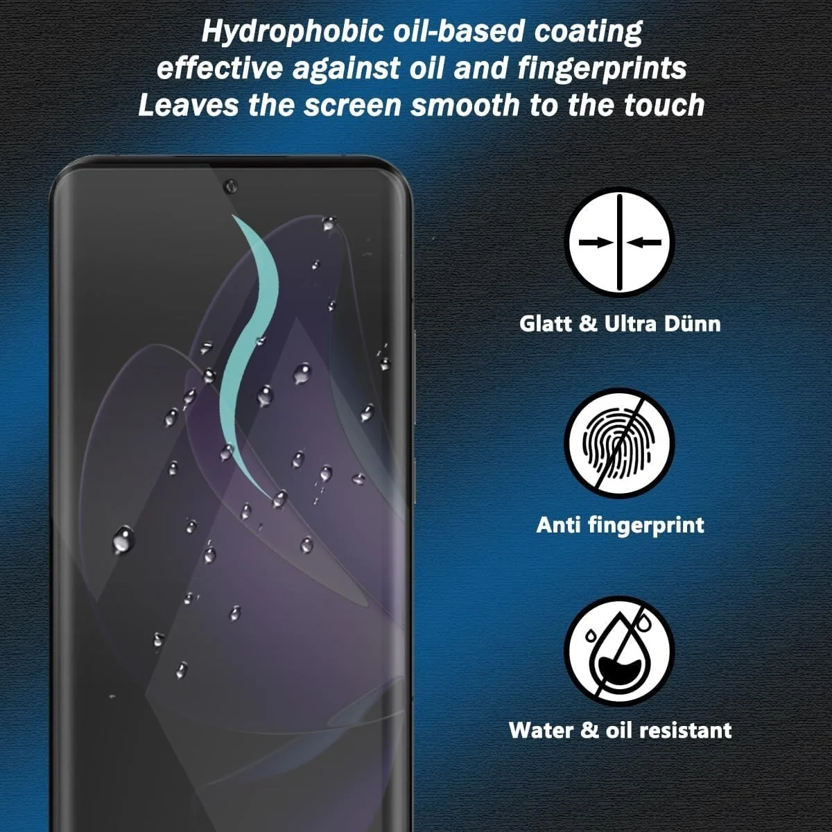 DL3 Mobilak Screen Protector for OPPO Reno 13 Pro UV Glass Fingerprint Reader Support 3D Curved Anti-Spy Tempered Glass Screen Protector - Privacy