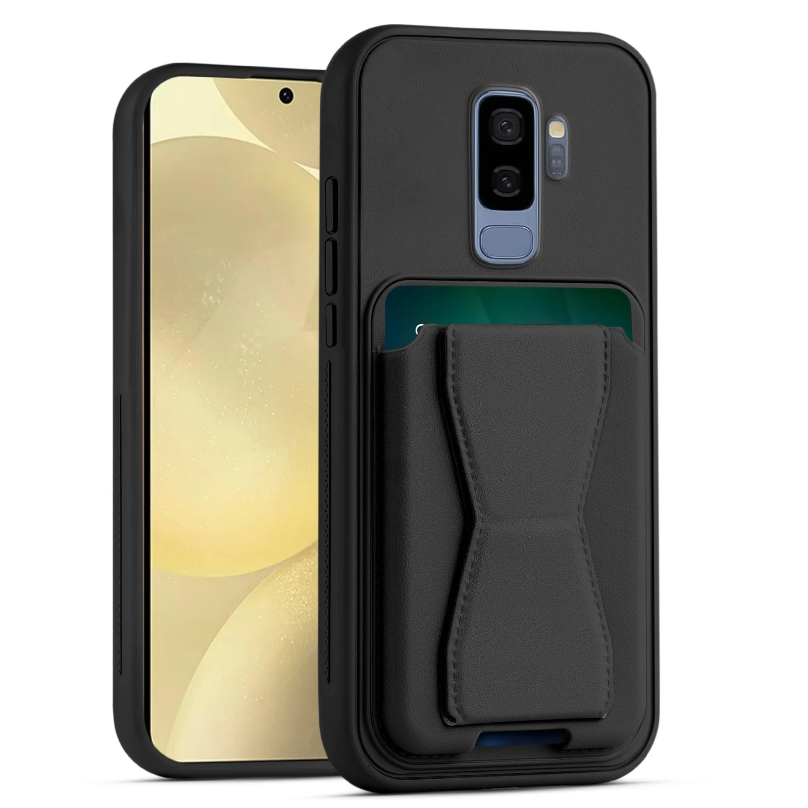 DL3 Mobilak Leather Wallet Case with Card Slot for Samsung Galaxy S9+ Plus with Camera Protection and Shockproof Design