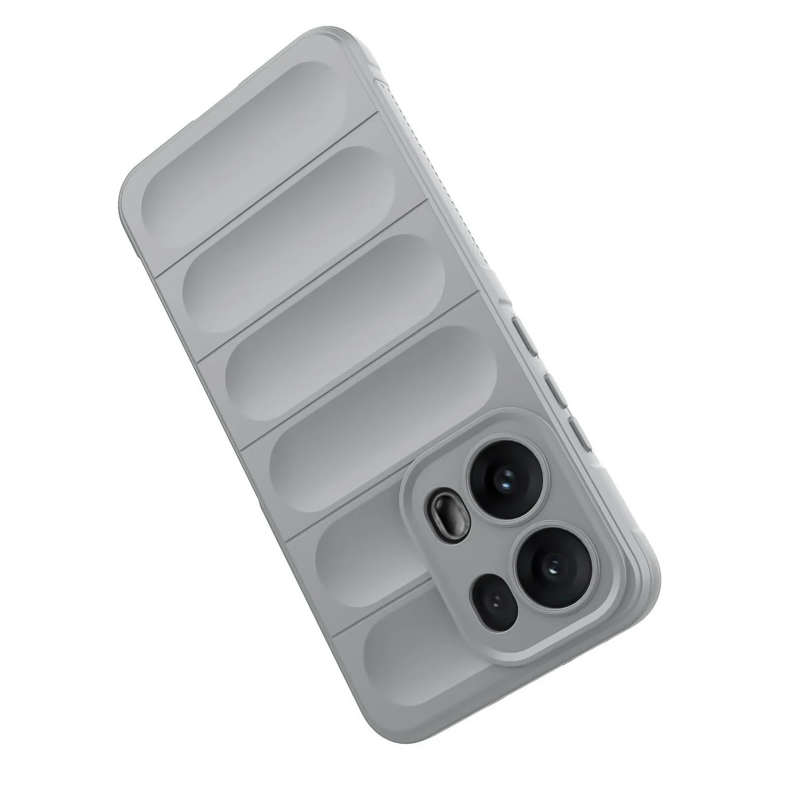 DL3 Mobilak Flexible Silicone and TPU Protective Case with Camera Protection for OPPO Reno 13 Pro 5G - Gray