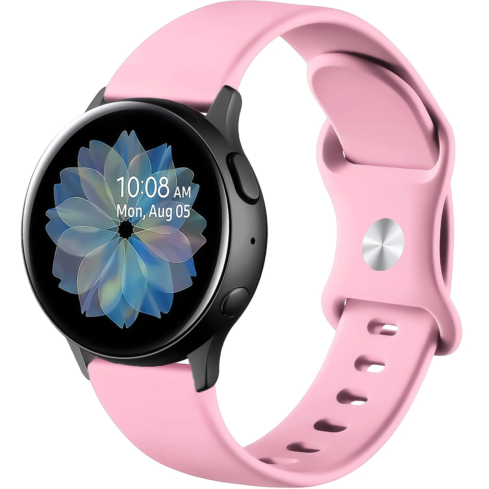 DL3 MOBILAK Strap Silicone 22MM Band Compatible with Samsung galaxy watch 3 45mm/galaxy 46mm/Gear S3/Huawei watch GT3 46MM/GT2E/GT 46mm)/GT2 Pro/GT2 46MM/Magic Watch2 46mm/Amazfit GTR - Rose Pink