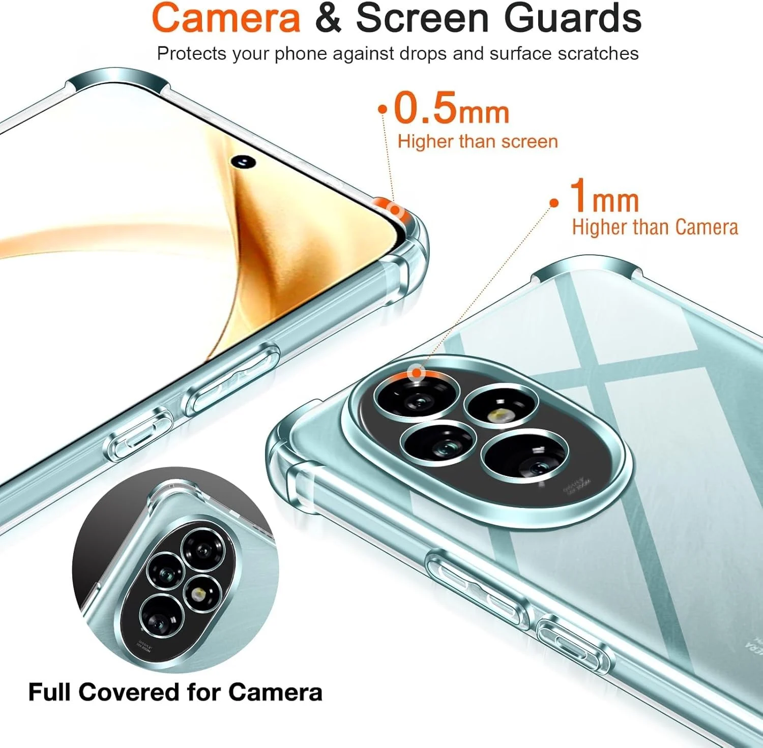 DL3 Mobilak Clear TPU Case for Honor 200 5G, Camera protection, Shock-absorbing protection, Scratch-resistant surface - Clear