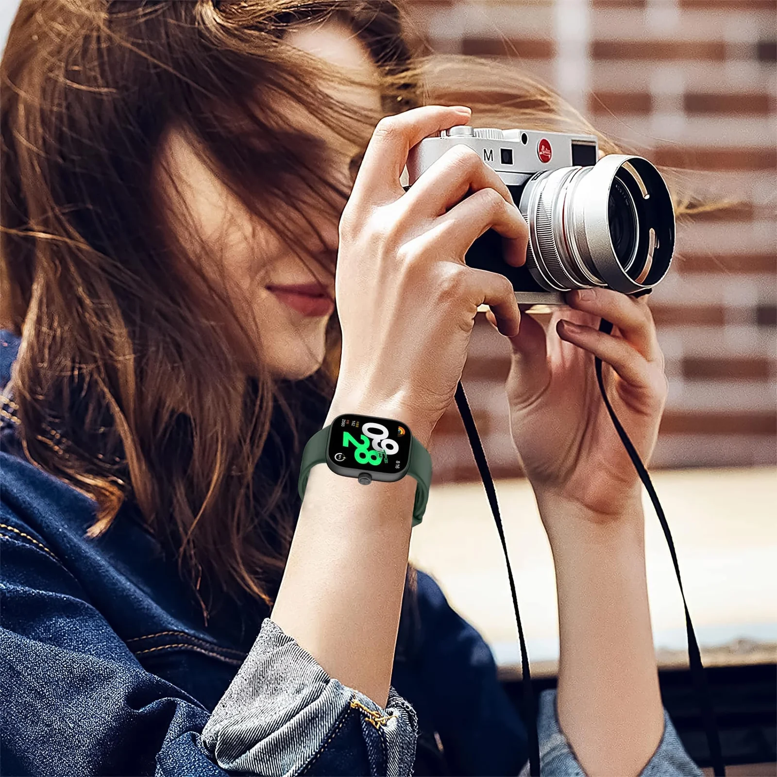 DL3 Mobilak Bracelet Compatible with Xiaomi Redmi Watch 6/5/4 / Xiaomi Smart Band 10 Pro/9 Pro/8 Pro, Soft TPU Replacement Strap Sports, Strap for Men and Women - Dark Green
