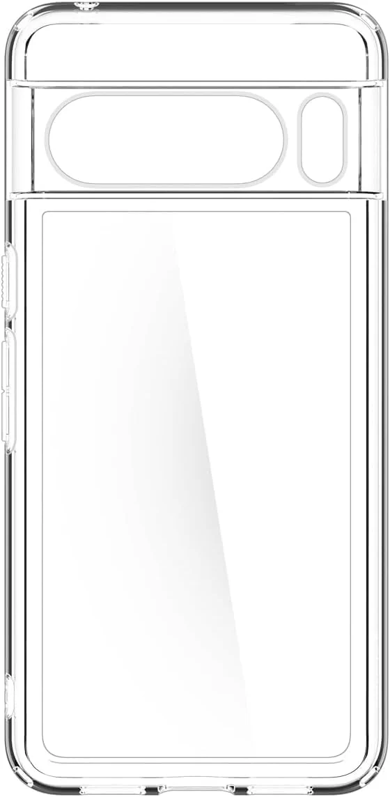 DL3 Mobilak Case Compatible with Google Pixel 8 PRO Case Crystal Soft TPU Gel Case Flexible Silicone Anti-Scratch Camera Protection TPU Cover - Clear