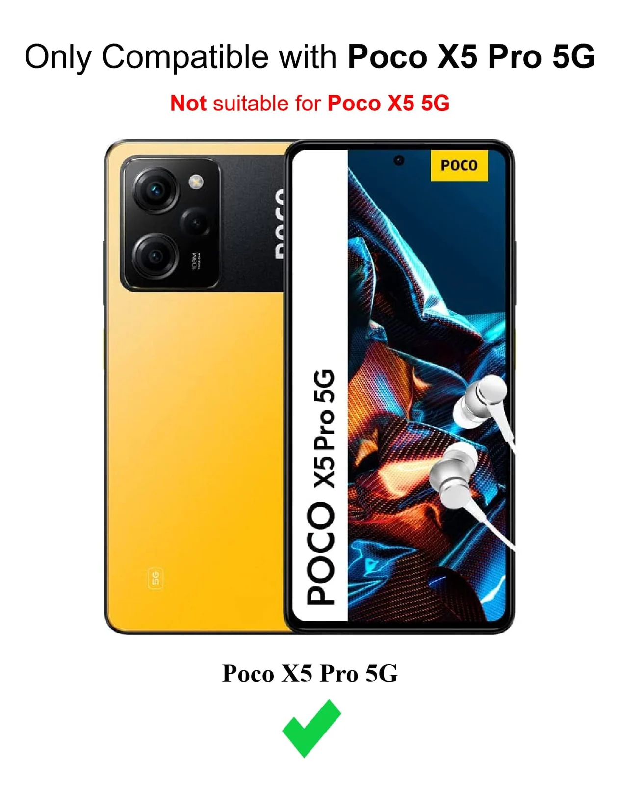DL3 Mobilak Soft Silicone Gel Bumper Case for POCO X5 Pro 5G - Black