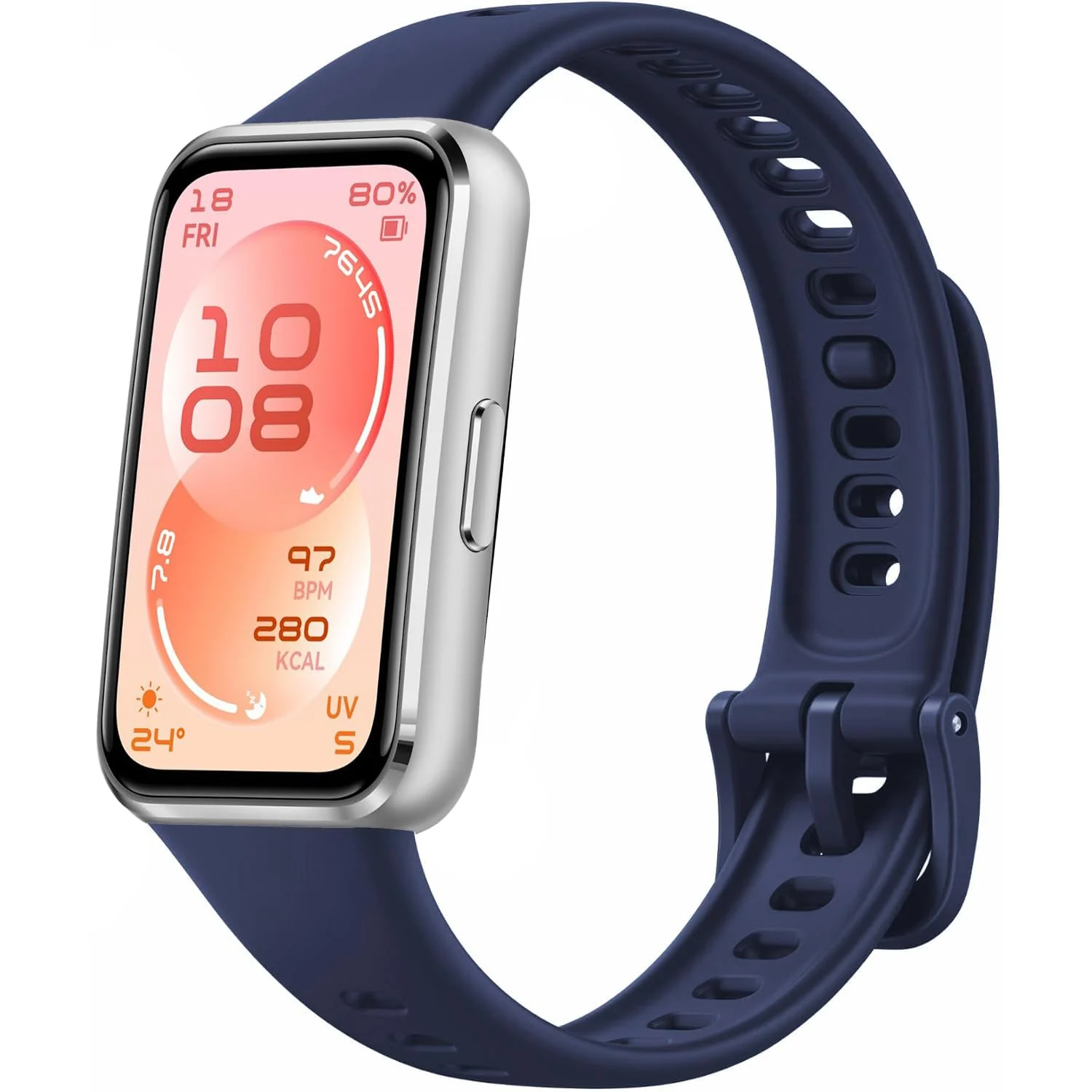 DL3 Mobilak Silicone Bracelet for Huawei Band 11/Band 11 Pro Strap, Soft Silicone Sport Band, Soft Breathable, for Huawei Band11/11 Pro Adjustable Replacement Strap - Midnight Blue