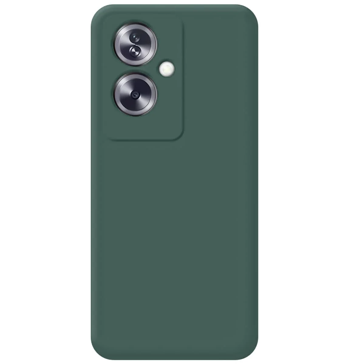 DL3 Mobilak Liquid Silicone Case for OPPO A79 5G, Shock-absorbing protection, Scratch-resistant surface, Soft microfiber lining - Green