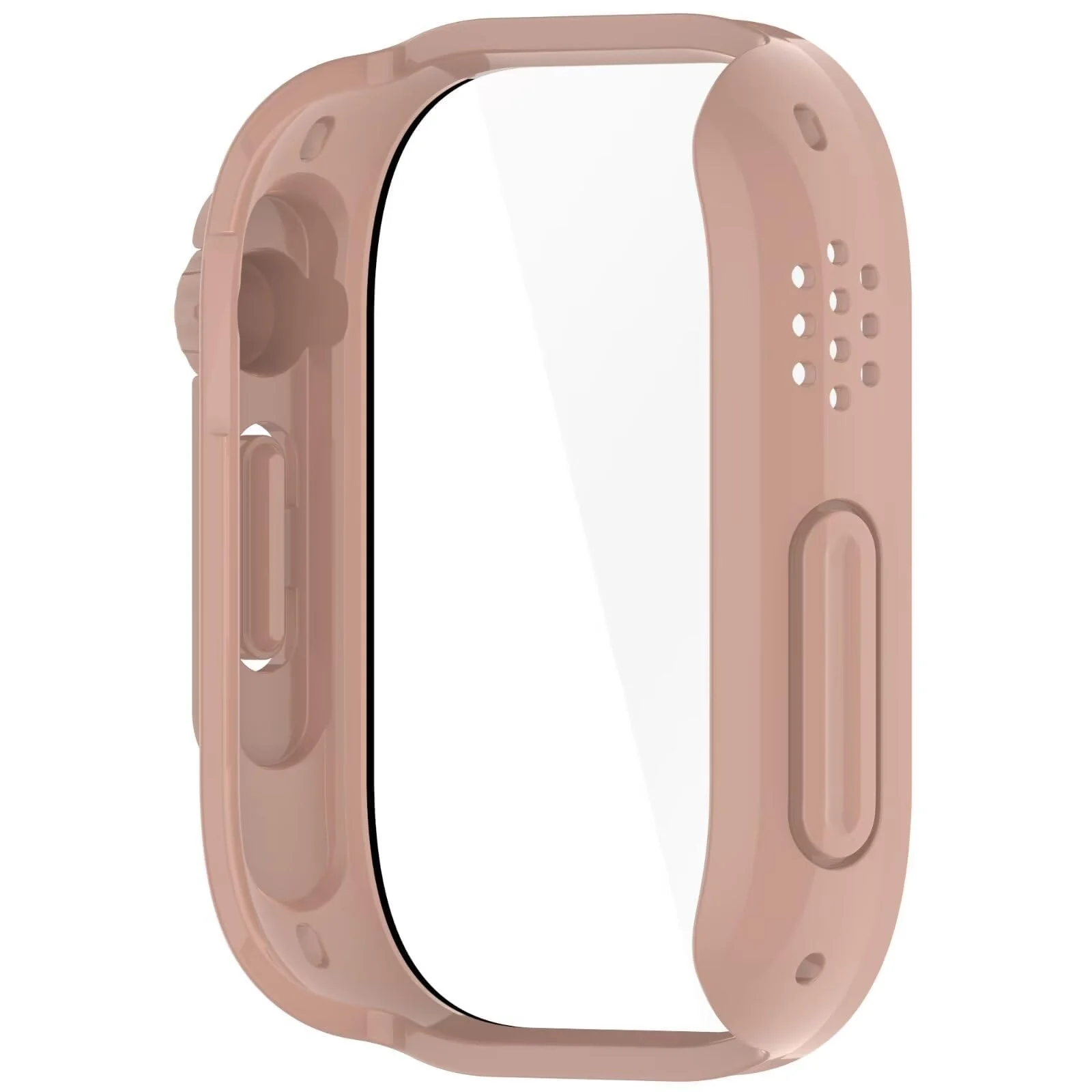 DL3 Mobilak for Xiaomi Redmi Watch 5 Lite Case Screen Protector, [Looks Like iWatch Ultra Case] Built-in Tempered Glass Screen Unique Design Case Cover for Redmi Watch 5 Lite - Pink