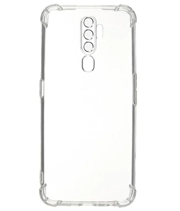 DL3 Mobilak Case Compatible with OPPO A9 2020 / OPPO A5 2020, Cover Silicone TPU Gorilla Anti-shock Protector Camera Shockproof Corners - Clear