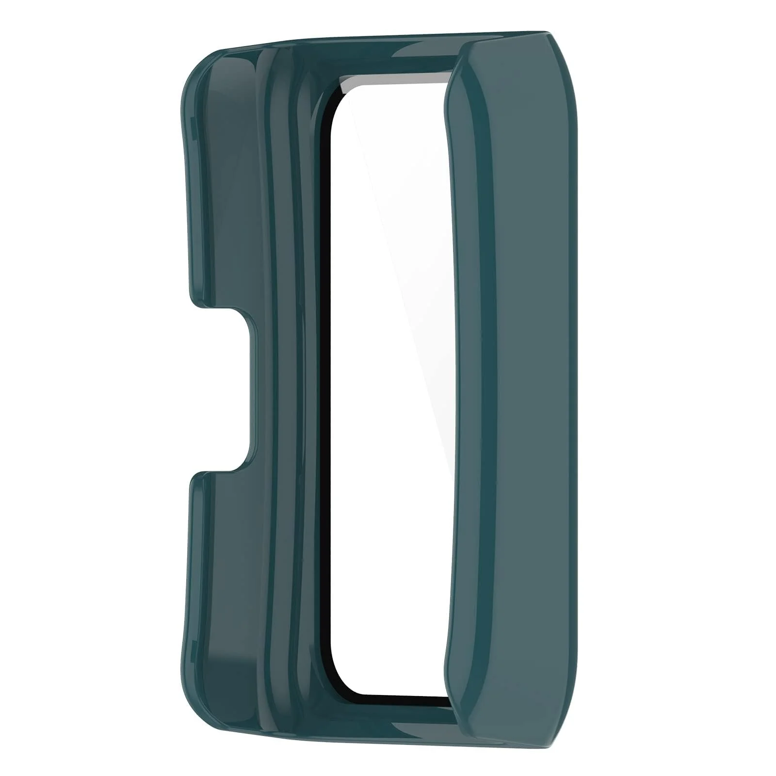 DL3 MOBILAK Full-Coverage Watch Case with Tempered Glass for Huawei Band 6 / Honor Band 6 / Band 7, Green