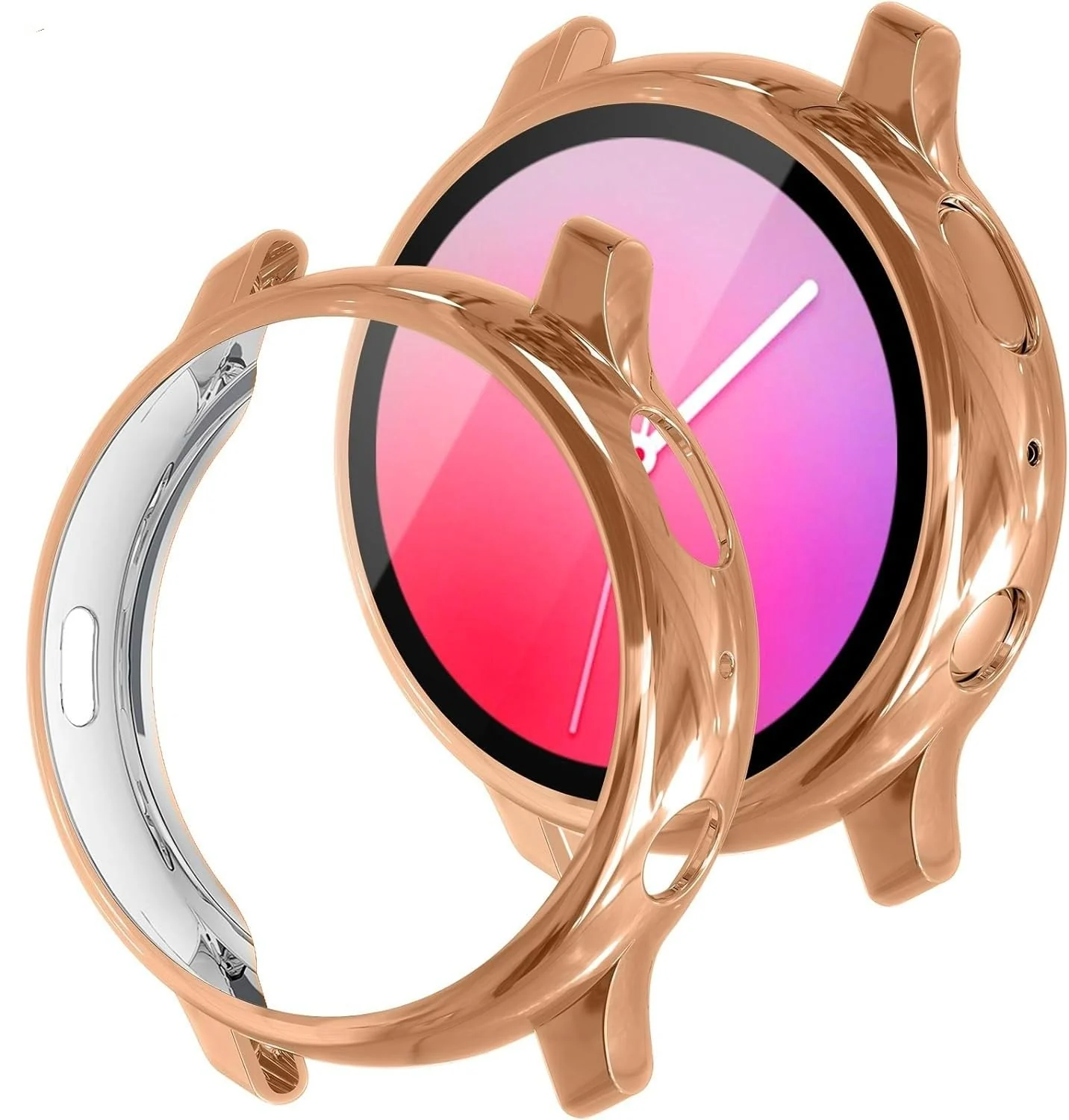 DL3 Mobilak Case Compatible with Samsung Galaxy Watch Active 2 44mm Case All-Around Screen Protector Watch Soft TPU Shockproof Cover Slim Guard Thin Bumper Shell Protector