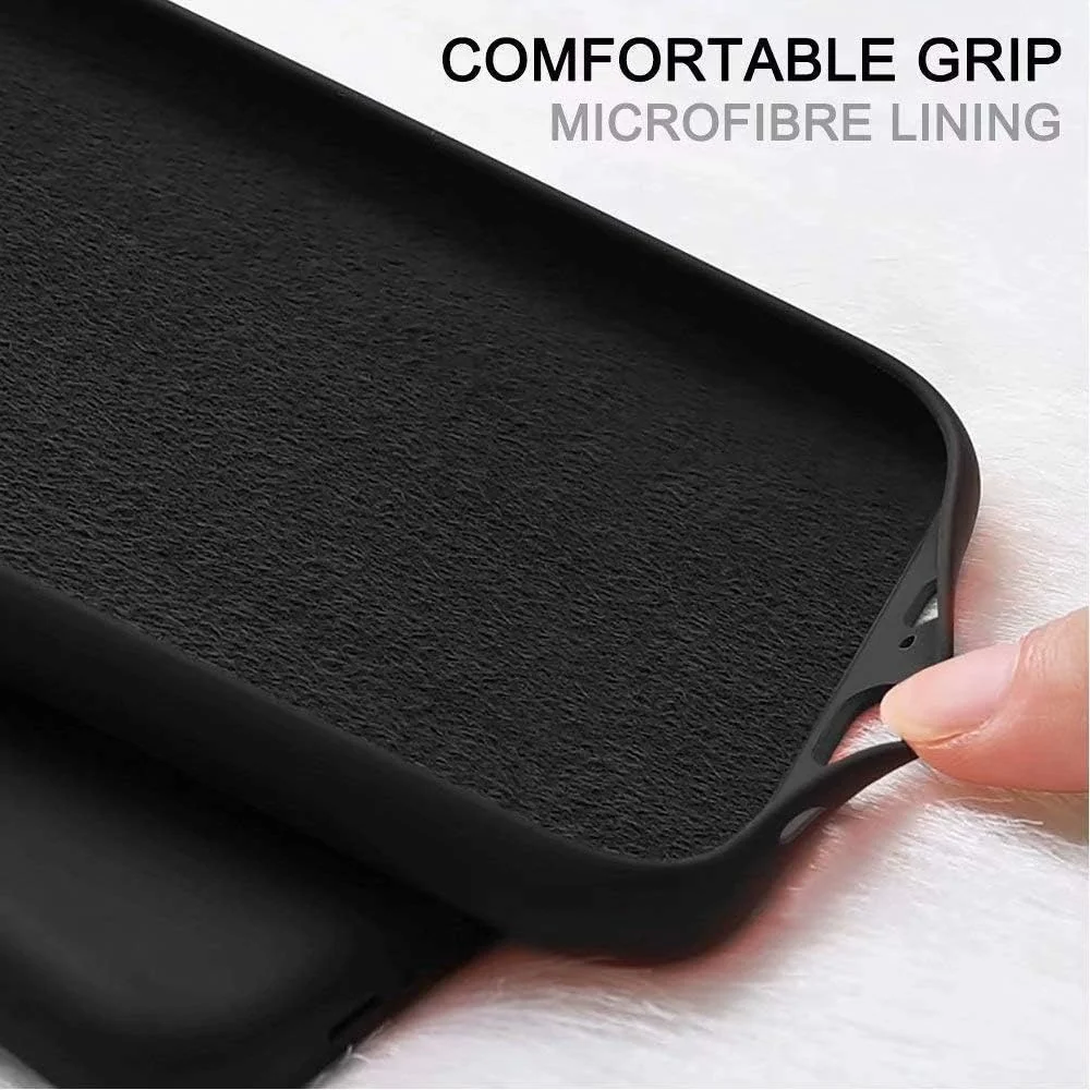 DL3 Mobilak Huawei Mate 10 Lite Case, Soft Flexible Silicone Gel Rubber Bumper Cover, Full Body Shockproof Protective Phone Case - Black