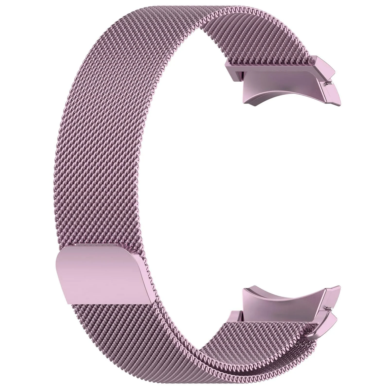 DL3 MOBILAK Milanese Magnetic Stainless-Steel Watch Strap for Samsung Galaxy Watch 4 and 4 Classic and 5 and 5 Pro and 6 and 6 Classic - A-Pink