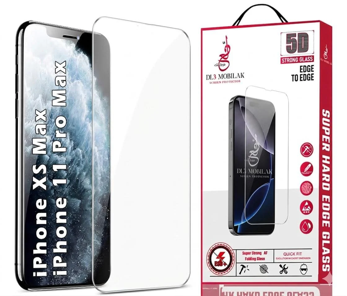 DL3 Mobilak for iPhone 11 Pro Max/iPhone XS Max 6.5 Tempered Glass Screen Protector, 9H Hardness Anti-Scratch Tempered Glass flim, Case Friendly, Anti-Scratch