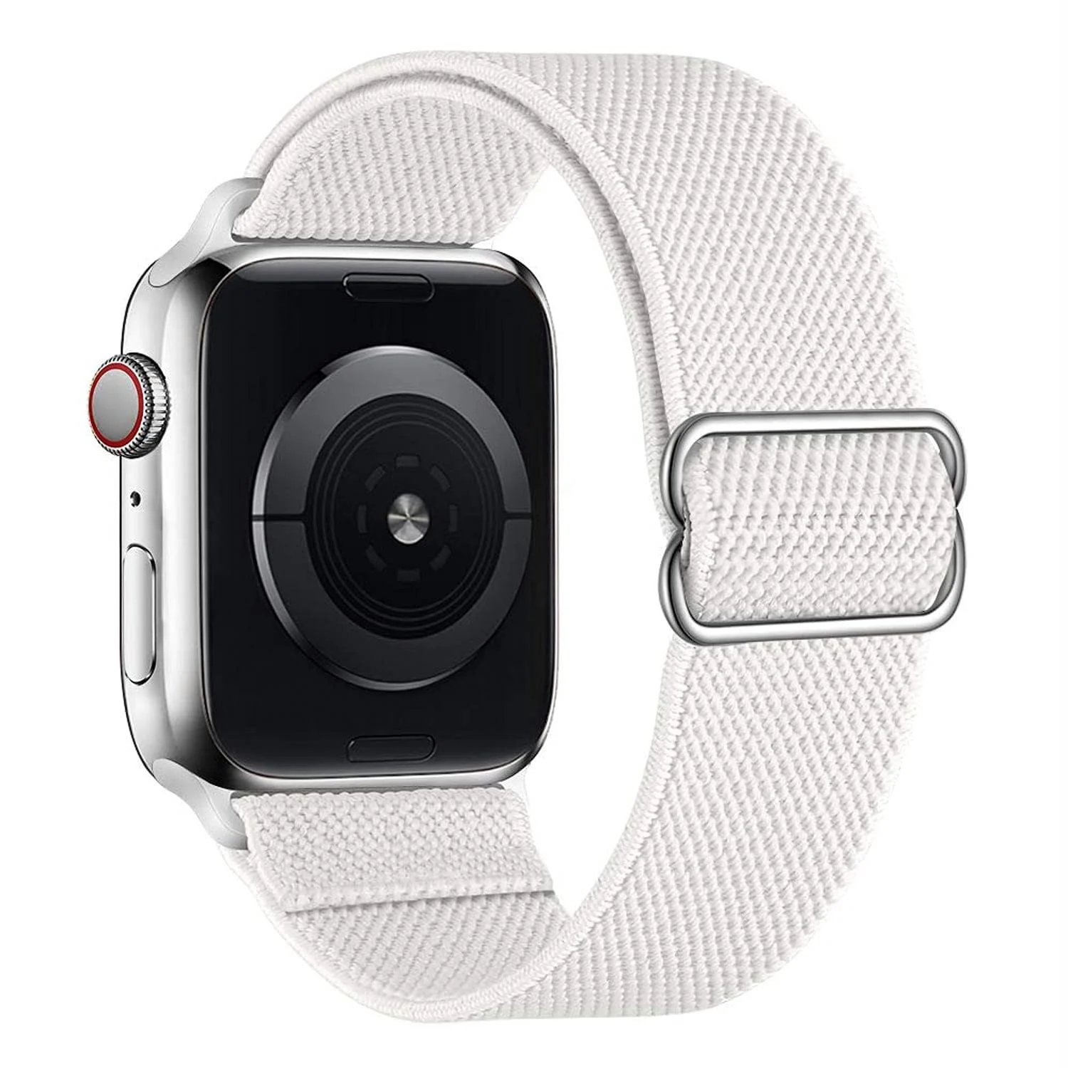 DL3 Mobilak Nylon Solo Loop Straps For Apple Watch Band 49mm 45mm 44mm 42mm 41mm 40mm 38mm, Elastic Wristbands for iwatch Ultra Series 9 8 7 6 5 4 3 2 1 Se (A. , 38MM/40MM/41MM) - A.White