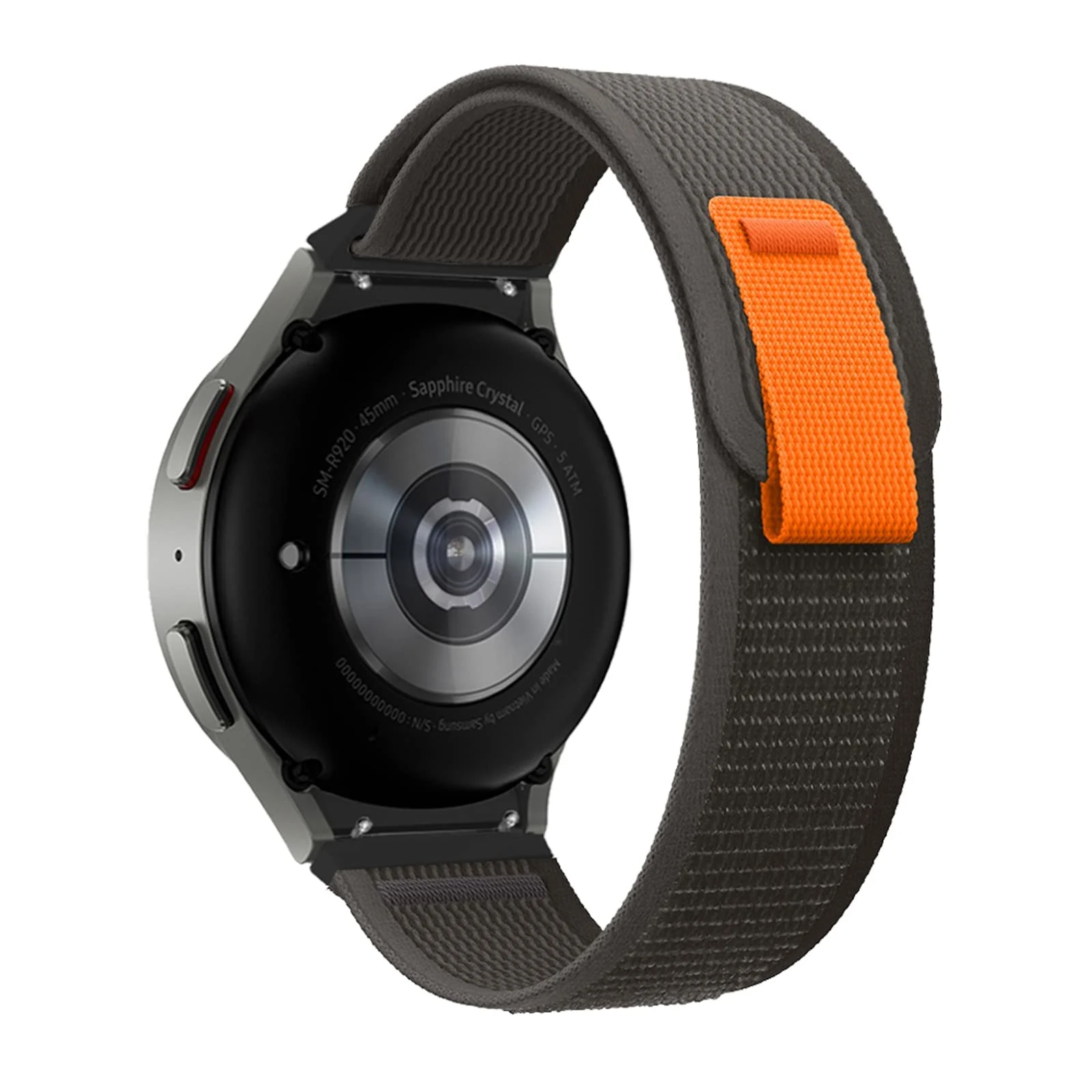 DL3 MOBILAK Alpine Loop Bands Sport Nylon Solo Loop 22MM Compatible with Samsung galaxy watch 3 45mm/watch 46mm/Gear S3/Huawei watch GT3 46MM/GT2E/GT2 Pro/GT2 46MM/Compatible - Black Gray