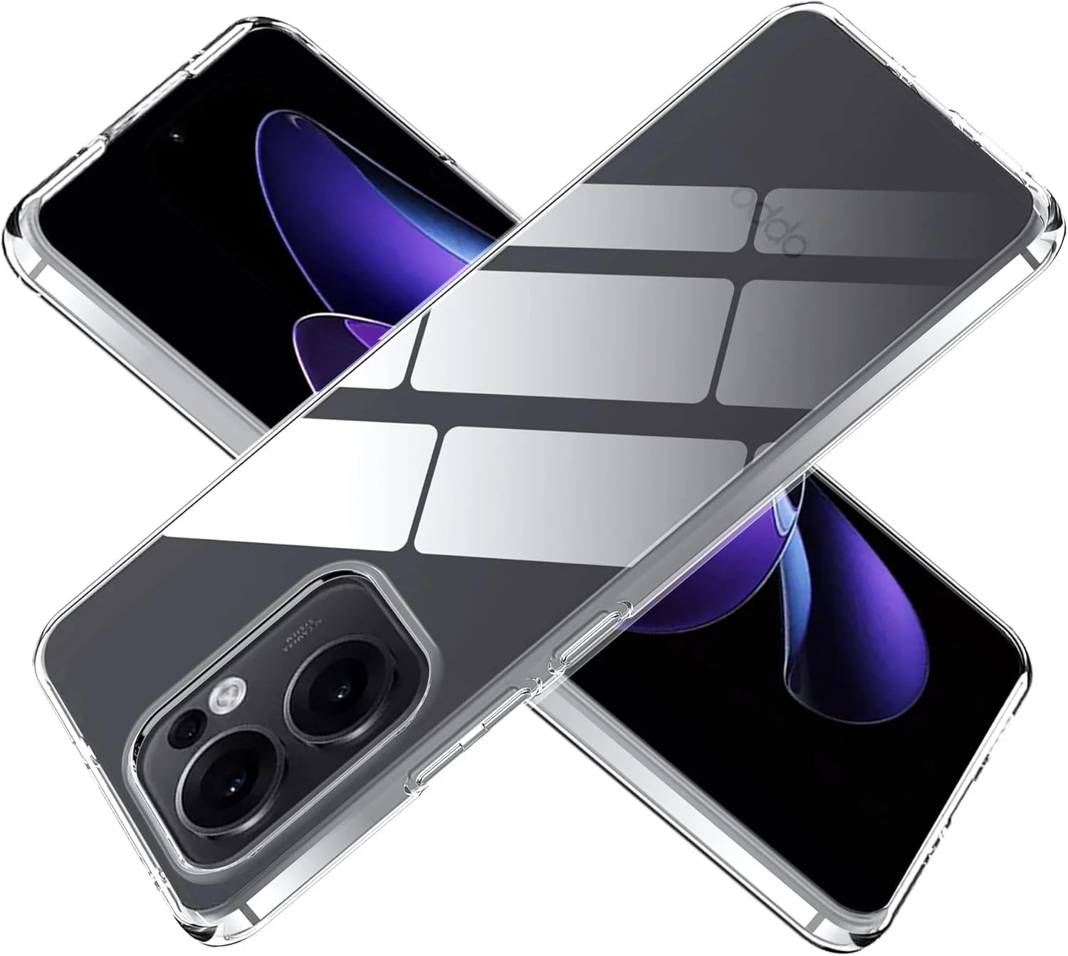 DL3 Mobilak Case Compatible with OPPO Reno 13F 4G/5G Case Crystal Soft TPU Gel Case Flexible Silicone Anti-Scratch TPU Cover - Clear