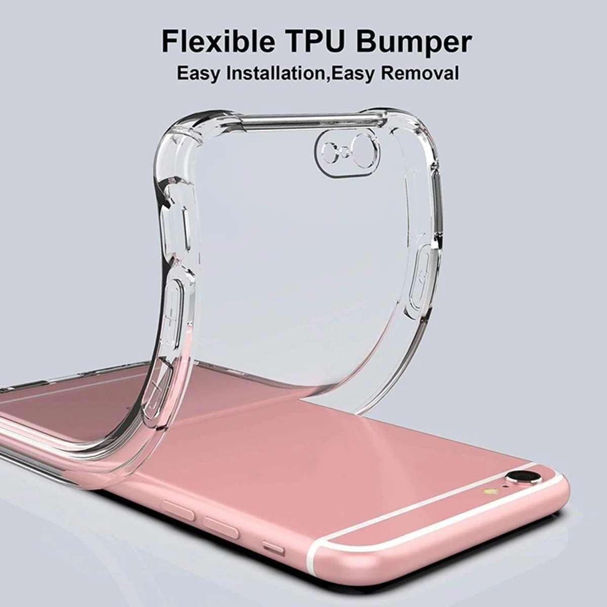 DL3 Mobilak Case Compatible with iPhone 7/8, iPhone SE 2022, SE 2020, Cover Silicone TPU Gorilla Anti-shock Protector Camera Shockproof Corners - Clear