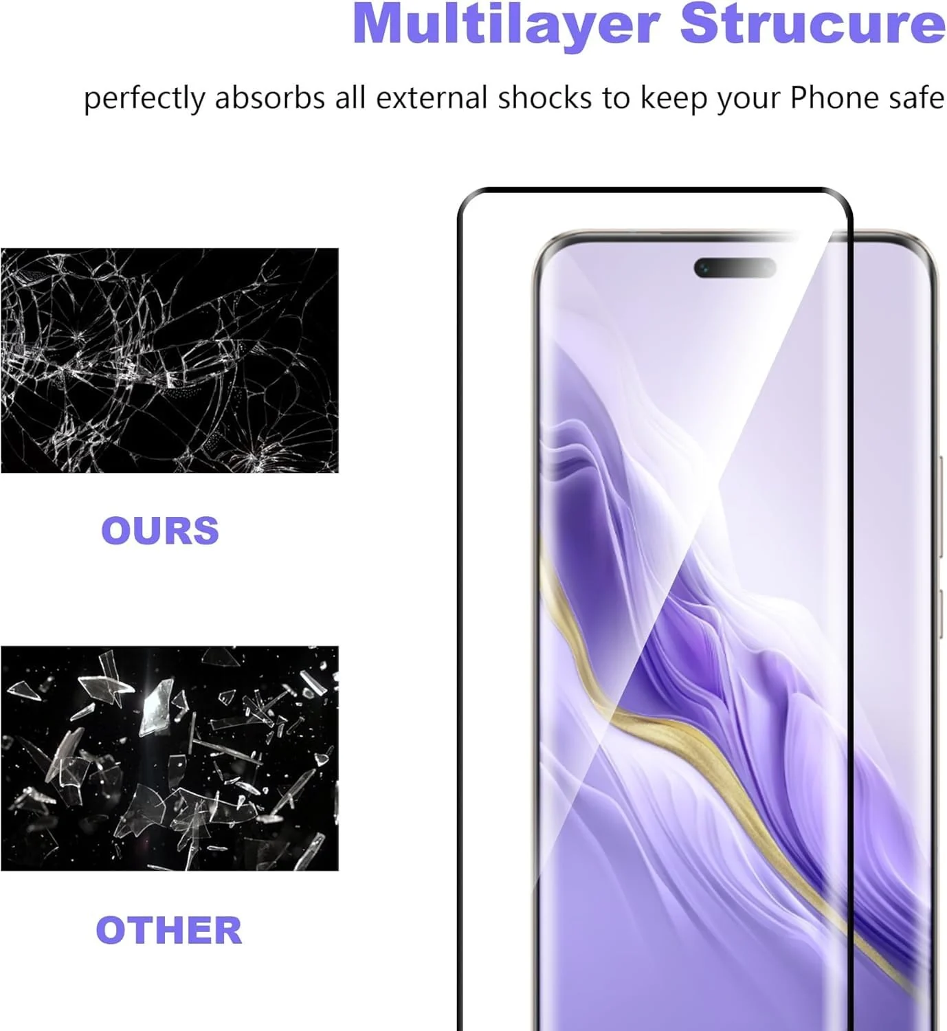 DL3 Mobilak Screen Protector for Honor Magic 6 Pro, Tempered Glass Screen Saver Premium HD Protective, Scratch Resistant, NO-Bubble, 9H Hardness, Full Coverage Film - Clear